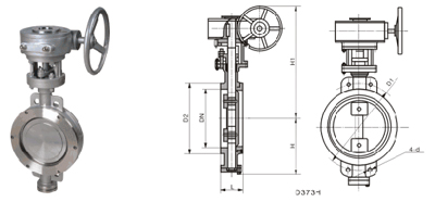 對夾式硬密封蝶閥 D373H、D373Y 型